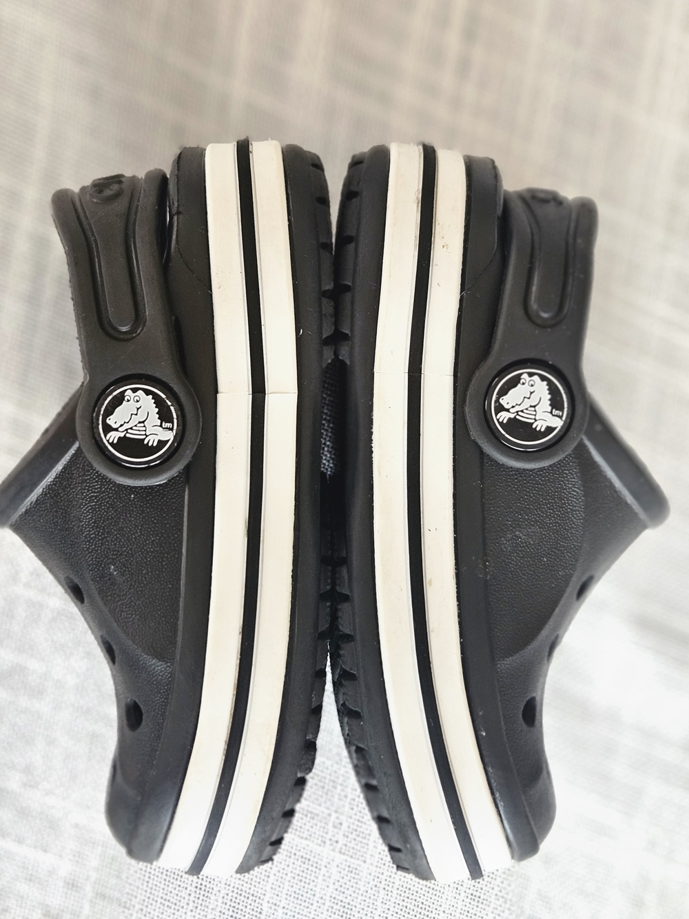 Crocs Toddler Bayaband Clogs - Black/White - Size 5C - Picture 8 of 8